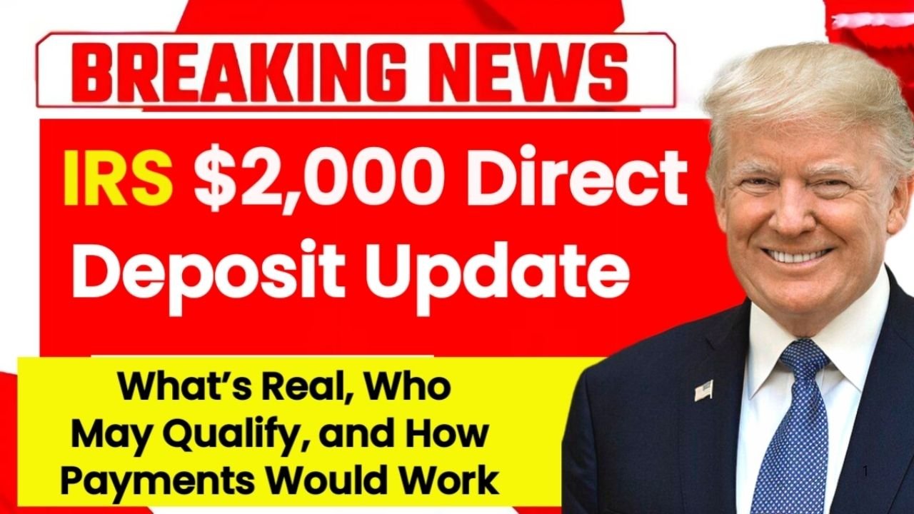 IRS $2,000 Direct Deposit Update for December 2025: Real Facts, Eligibility Possibilities, and What Americans Should Know